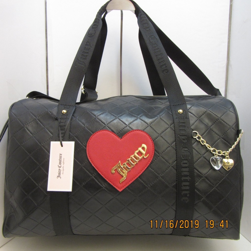 Juicy couture duffle cross my heart travel bag